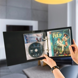 DVD-Kombipack - 50 doppelte DVD-Hüllen mit Filz, 2 Ordner