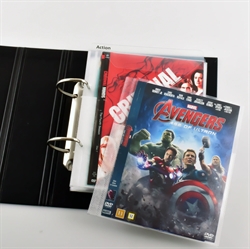 DVD-Kombipack - 50 doppelte DVD-Hüllen mit Filz, 2 Ordner