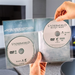 Doppel DVD-Hüllen Mit schützender Filz - 50 St.