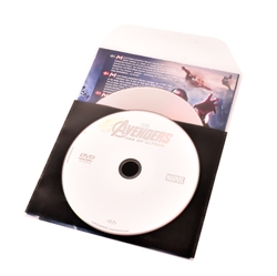 Einzel- / Doppel-DVD-Hülle mit Vlies zur DVD-Aufbewahrung - 50 St.
