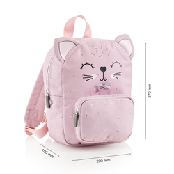 Mini-Rucksack, Rosa Katze - 1 Stk.