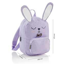 Mini-Rucksack, Lila Kaninchen - 1 Stk.