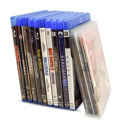 Blu-Ray-Hüllen für die Blu-Ray-Aufbewahrung – Platz für Cover - 50 St.