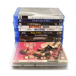Blu-Ray-Hüllen für die Blu-Ray-Aufbewahrung – Platz für Cover - 50 St.